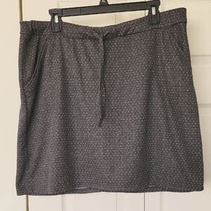 Gray Polka Dot Skort
